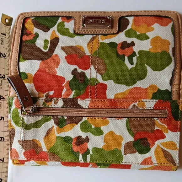 NWT Relic Wallet Vintage 1980s Colors Zip Snap Closure - Picture 7 of 8